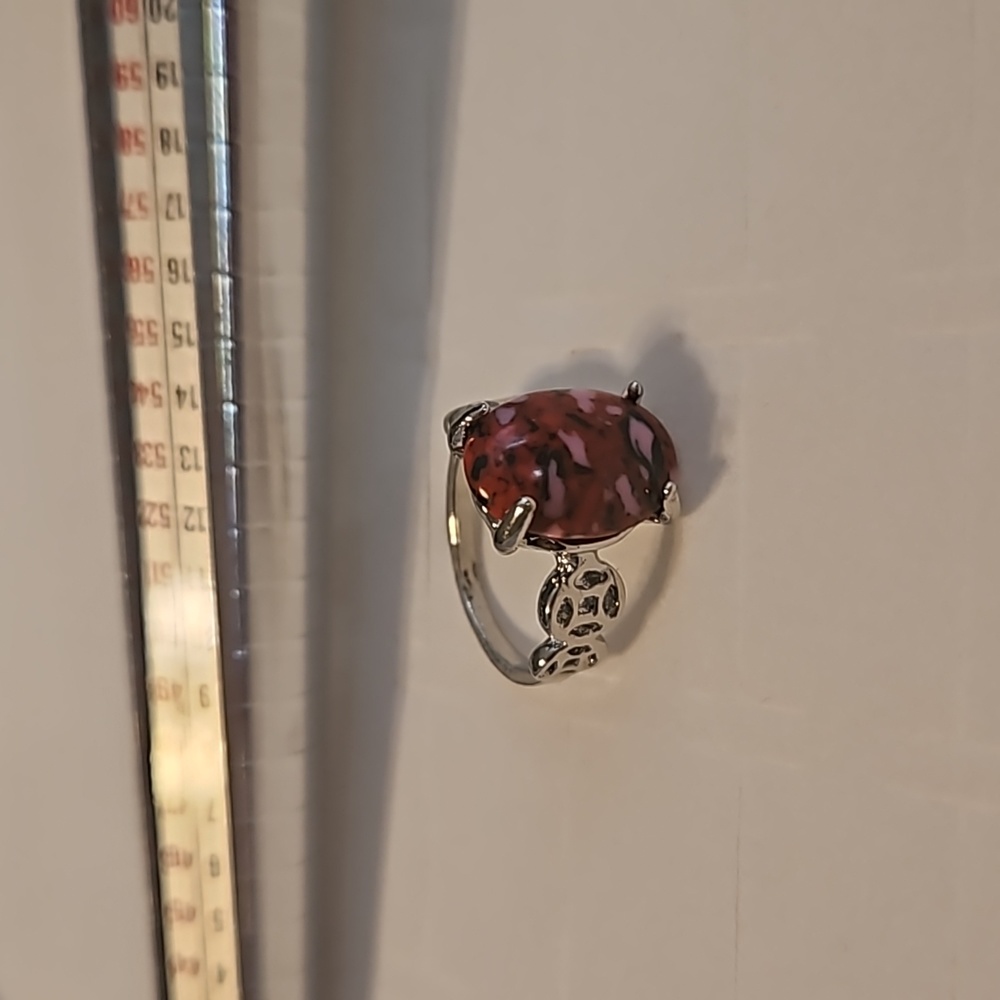 Ring Size 6 $45 each. 4 Diffrent Gemstone Geometric Alloy Metal Ring Choose One. - Picture 12 of 17